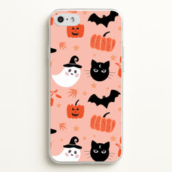 Pretty Pink Halloween Pattern  - Halloween Phone Case for iPhone 5 / 5s / SE 2016