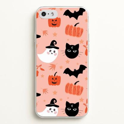 Pretty Pink Halloween Pattern  - Halloween Phone Case for iPhone 5 / 5s / SE 2016
