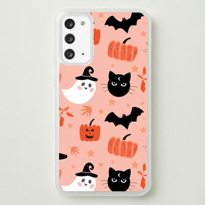 Pretty Pink Halloween Pattern  - Halloween Phone Case for Galaxy Note 20