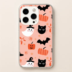 Pretty Pink Halloween Pattern  - Halloween Phone Case for iPhone 15 Pro