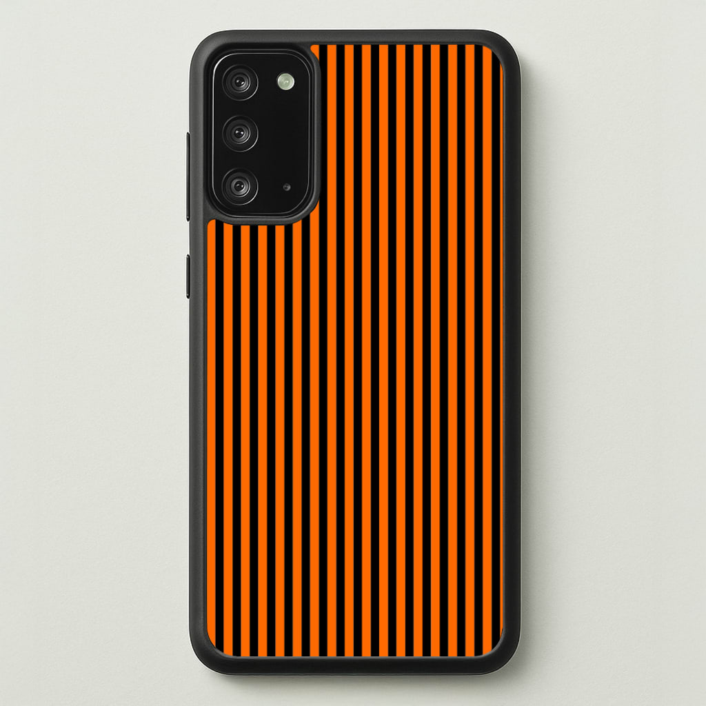 Orange & Black Stripe  - Halloween Phone Case for Galaxy Note 20