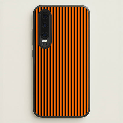 Orange & Black Stripe  - Halloween Phone Case for Huawei P30