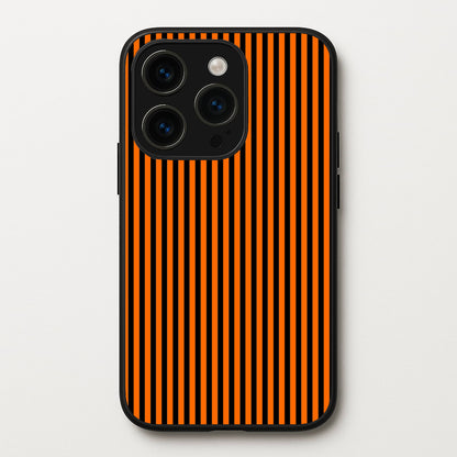 Orange & Black Stripe  - Halloween Phone Case for iPhone 14 Pro