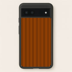 Orange & Black Stripe  - Halloween Phone Case for Google Pixel 7a