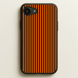 Orange & Black Stripe  - Halloween Phone Case for iPhone 16e