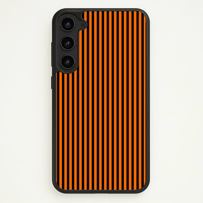 Orange & Black Stripe  - Halloween Phone Case for Galaxy S23 Plus
