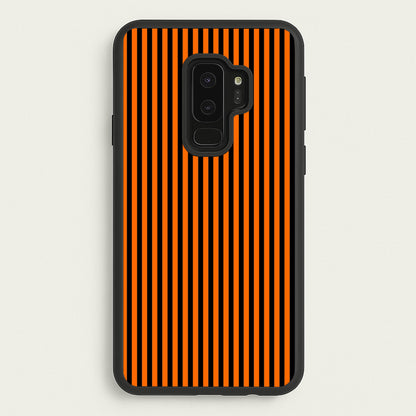 Orange & Black Stripe  - Halloween Phone Case for Galaxy S9 Plus