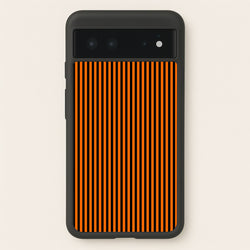 Orange & Black Stripe  - Halloween Phone Case for Google Pixel 6