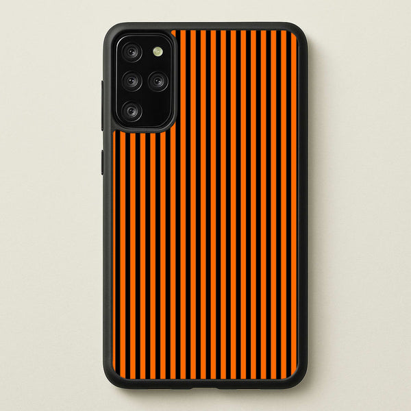 Orange & Black Stripe  - Halloween Phone Case for Galaxy S20 Plus