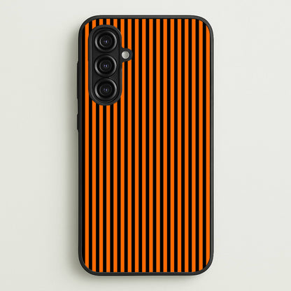 Orange & Black Stripe  - Halloween Phone Case for Galaxy A16