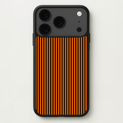 Orange & Black Stripe Phone Case for iPhone 17 Pro Max