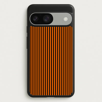 Orange & Black Stripe  - Halloween Phone Case for Google Pixel 9 / 9 Pro
