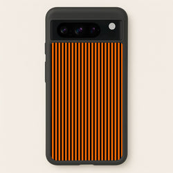 Orange & Black Stripe  - Halloween Phone Case for Google Pixel 8 Pro