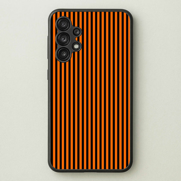 Orange & Black Stripe  - Halloween Phone Case for Galaxy A13
