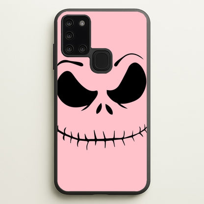 Pink Jack Skeleton  - Halloween Phone Case for Galaxy A21s