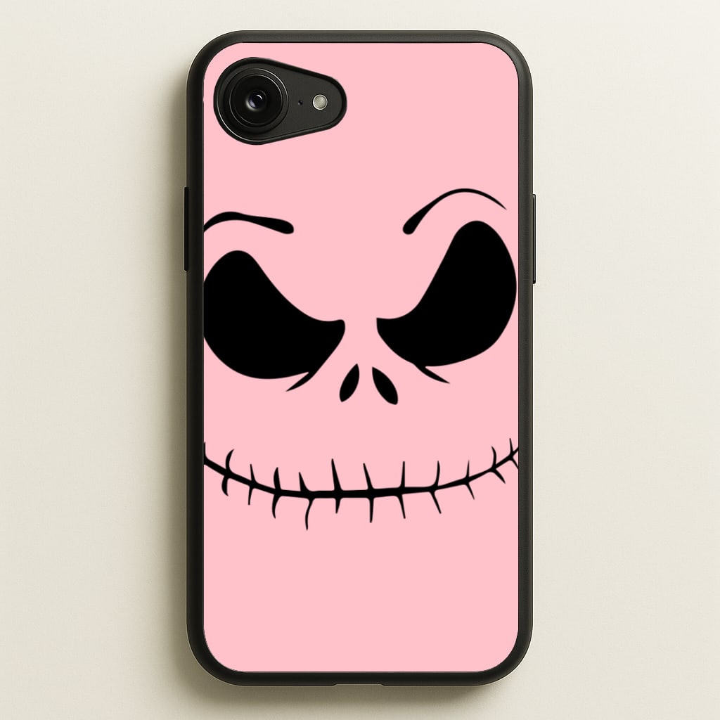 Pink Jack Skeleton  - Halloween Phone Case for iPhone 16e