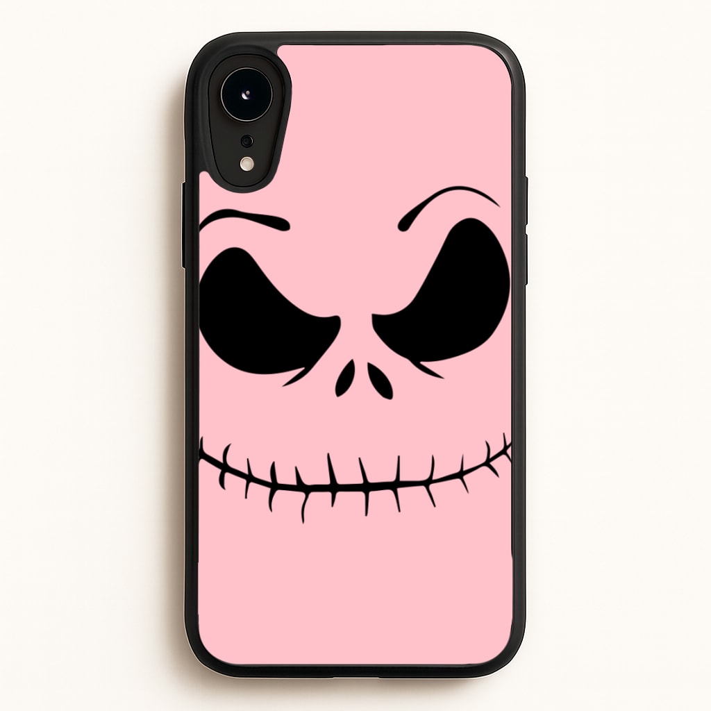 Pink Jack Skeleton  - Halloween Phone Case for iPhone XR