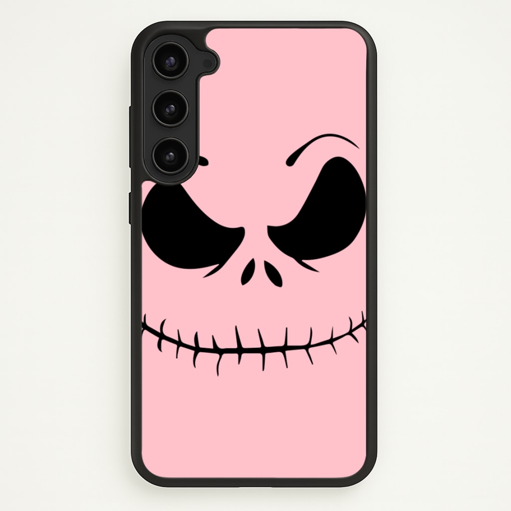 Pink Jack Skeleton  - Halloween Phone Case for Galaxy S23 Plus