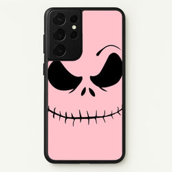 Pink Jack Skeleton  - Halloween Phone Case for Galaxy S21 Ultra