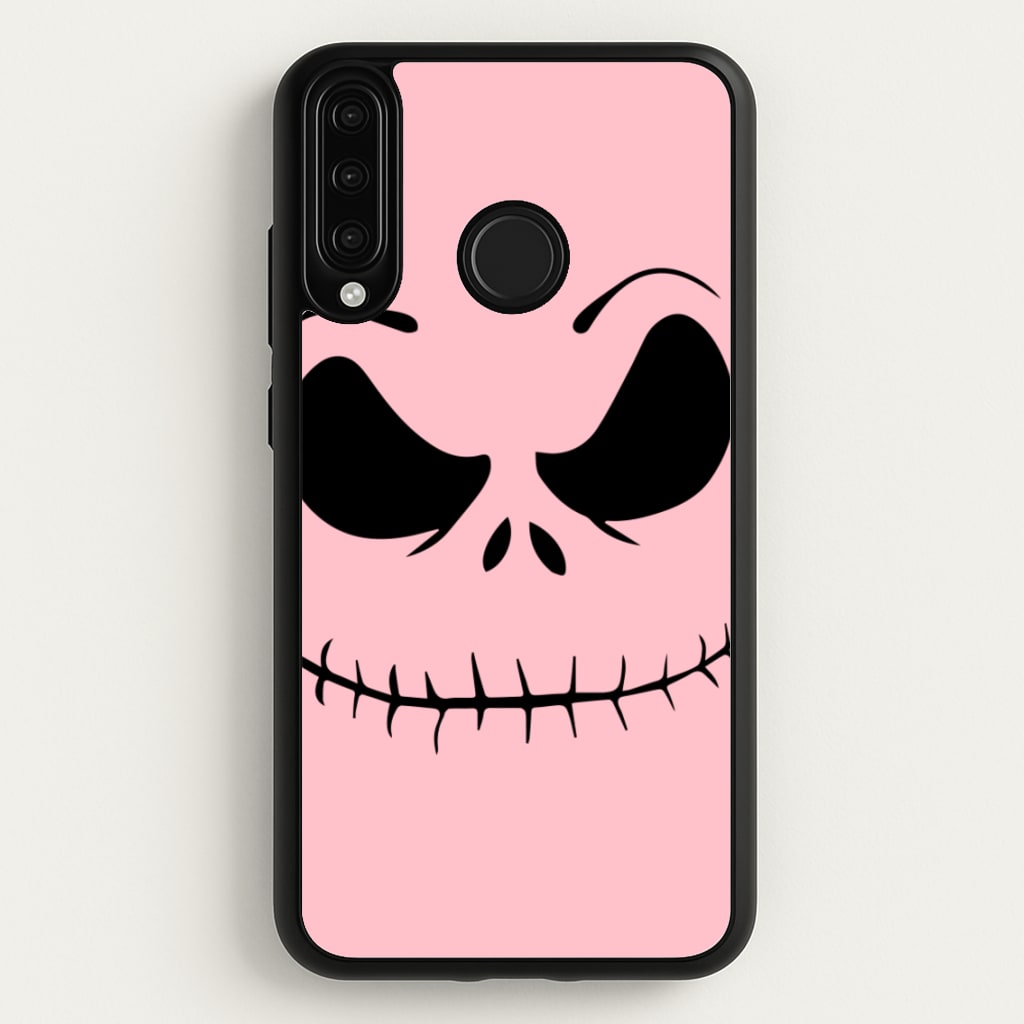 Pink Jack Skeleton  - Halloween Phone Case for Huawei P30 Lite