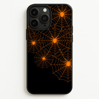Orange Spider Web  - Halloween Phone Case for iPhone 11 Pro Max
