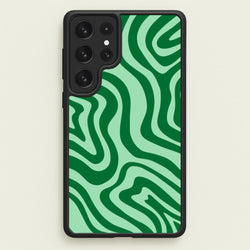 Green Abstract Halloween  - Halloween Phone Case for Galaxy S23 Ultra