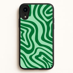 Green Abstract Halloween  - Halloween Phone Case for iPhone XR