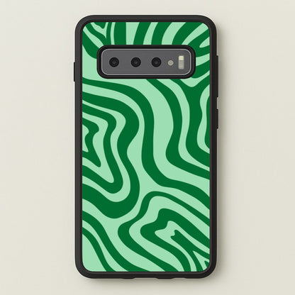 Green Abstract Halloween  - Halloween Phone Case for Galaxy S10