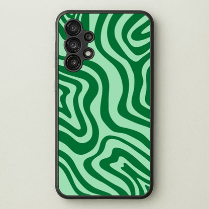 Green Abstract Halloween  - Halloween Phone Case for Galaxy A13
