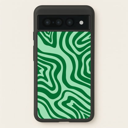 Green Abstract Halloween  - Halloween Phone Case for Google Pixel 7 Pro