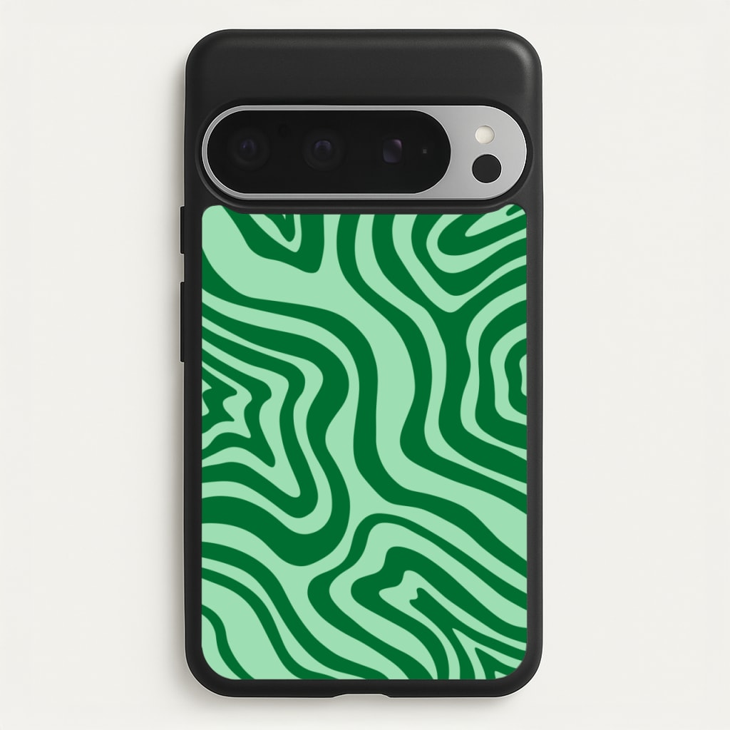 Green Abstract Halloween  - Halloween Phone Case for Google Pixel 9 Pro XL