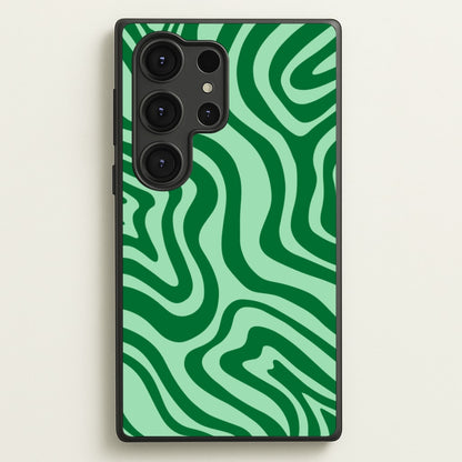 Green Abstract Halloween  - Halloween Phone Case for Galaxy S25 Ultra