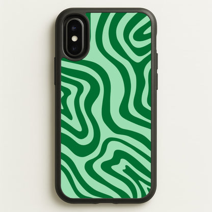 Green Abstract Halloween  - Halloween Phone Case for iPhone X / XS