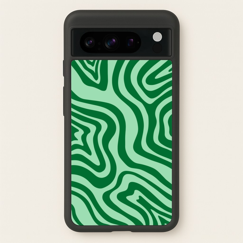 Green Abstract Halloween  - Halloween Phone Case for Google Pixel 8 Pro
