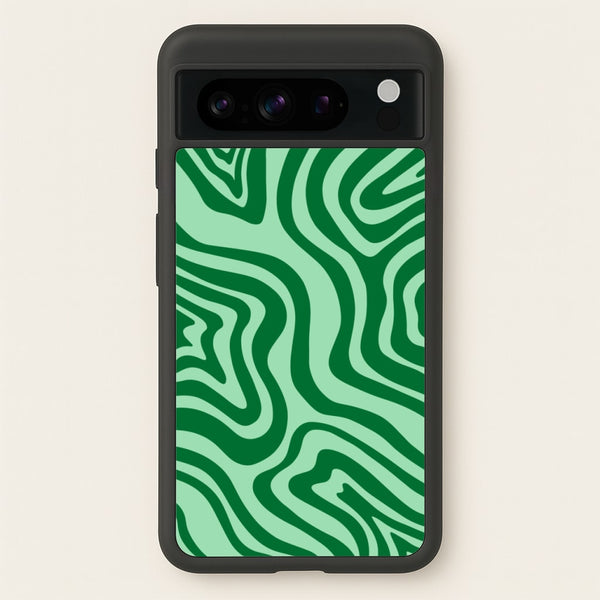 Green Abstract Halloween  - Halloween Phone Case for Google Pixel 8 Pro