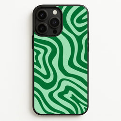 Green Abstract Halloween  - Halloween Phone Case for iPhone 13 Pro Max