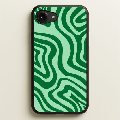 Green Abstract Halloween  - Halloween Phone Case for iPhone 16e
