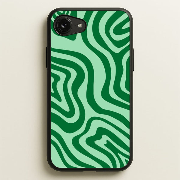 Green Abstract Halloween  - Halloween Phone Case for iPhone 16e