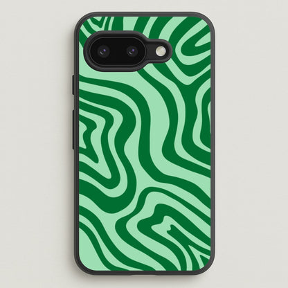 Green Abstract Halloween  - Halloween Phone Case for Google Pixel 9a