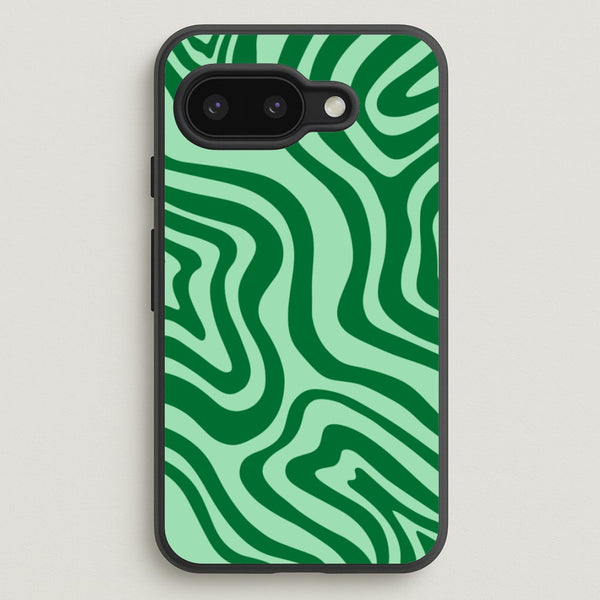 Green Abstract Halloween  - Halloween Phone Case for Google Pixel 9a