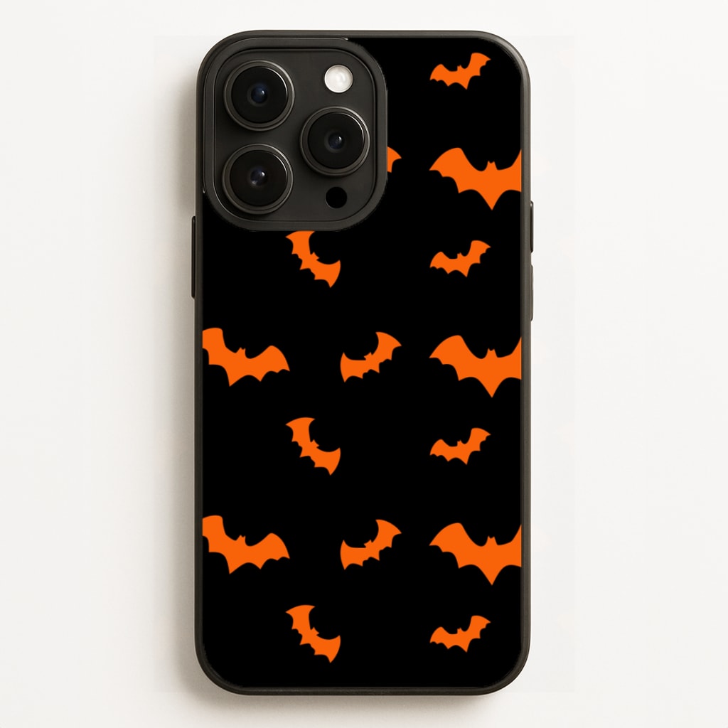 Orange Bat  - Halloween Phone Case for iPhone 16 Pro Max