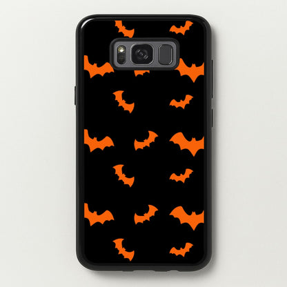 Orange Bat  - Halloween Phone Case for Galaxy S8