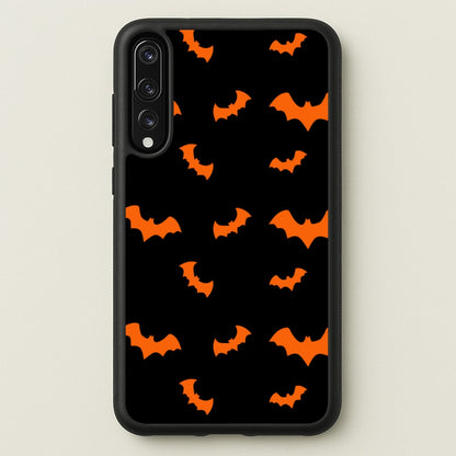 Orange Bat  - Halloween Phone Case for Huawei P20 Pro