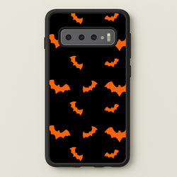 Orange Bat  - Halloween Phone Case for Galaxy S10