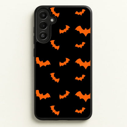 Orange Bat  - Halloween Phone Case for Galaxy A36