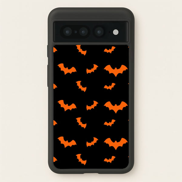 Orange Bat  - Halloween Phone Case for Google Pixel 7 Pro