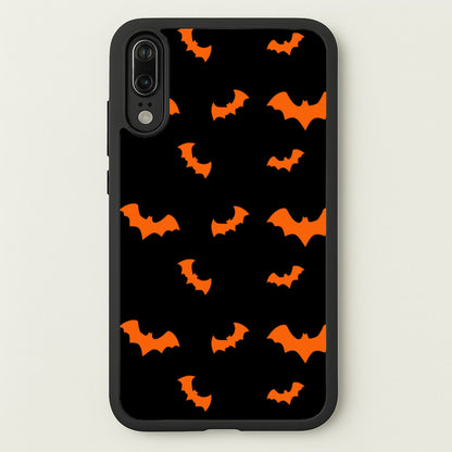 Orange Bat  - Halloween Phone Case for Huawei P20