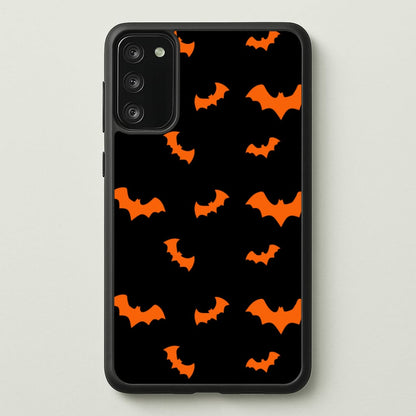 Orange Bat  - Halloween Phone Case for Galaxy S20