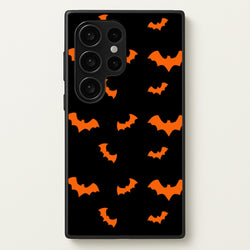 Orange Bat  - Halloween Phone Case for Galaxy S24 Ultra