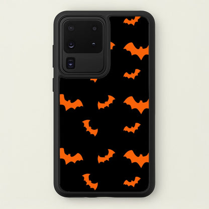 Orange Bat  - Halloween Phone Case for Galaxy S20 Ultra